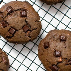 Soft Dark Chocolate Chip Cookies